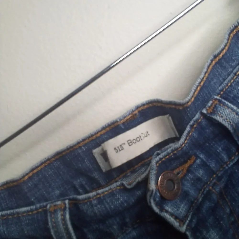 Levis 515 Boot Cut Jeans 10 S Women Blue